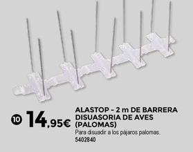 Oferta de Bigmat - Alastop - 2 M De Barrera Disuasoria De Aves (palomas) por 14,95€ en BigMat