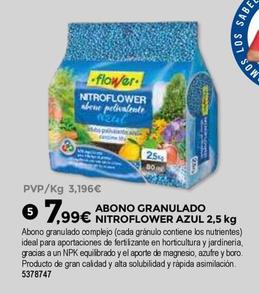 Oferta de Bigmat - Abono Granulado Nitroflower Azul por 7,99€ en BigMat