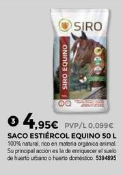 Oferta de Siro - Saco Estiércol Equino por 4,95€ en BigMat