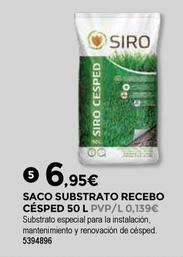 Oferta de Siro - Saco Substrato Recebo Césped por 6,95€ en BigMat