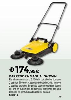 Oferta de Bigmat - Barredora Manual S4 Twin por 174,95€ en BigMat