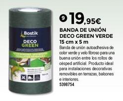 Oferta de Bigmat - Banda De Unión Deco Green Verde por 19,95€ en BigMat