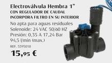 Oferta de Electroválvula Hembra 1" por 15,95€ en BigMat