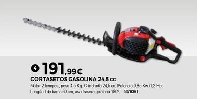 Oferta de Bigmat - Cortasetos Gasolina por 191,99€ en BigMat