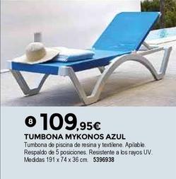 Oferta de Bigmat - Tumbona Mykonos Azul por 109,95€ en BigMat