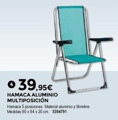 Oferta de Bigmat - Hamaca Aluminio Multiposición por 39,95€ en BigMat