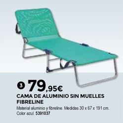 Oferta de Bigmat - Cama De Aluminio Sin Muelles Fibreline por 79,95€ en BigMat
