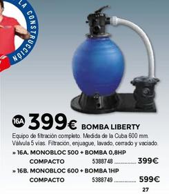 Oferta de Bigmat - Bomba Liberty por 399€ en BigMat