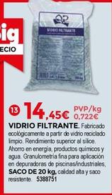 Oferta de Bigmat - Vidrio Filtrante por 14,45€ en BigMat