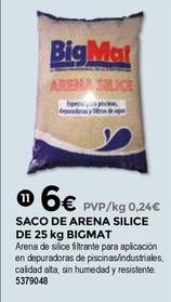 Oferta de Bigmat - Saco De Arena Silice por 6€ en BigMat