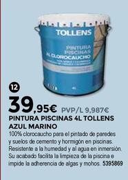 Oferta de Bigmat - Pintura Piscinas Tollens Azul Marino por 39,95€ en BigMat