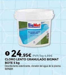 Oferta de Bigmat - Cloro Lento Granulado Bote por 24,95€ en BigMat
