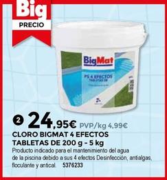Oferta de Bigmat - Cloro 4 Efectos Tabletas por 24,95€ en BigMat