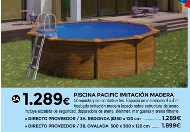 Oferta de Bigmat - Piscina Pacific Imitación Madera por 1289€ en BigMat