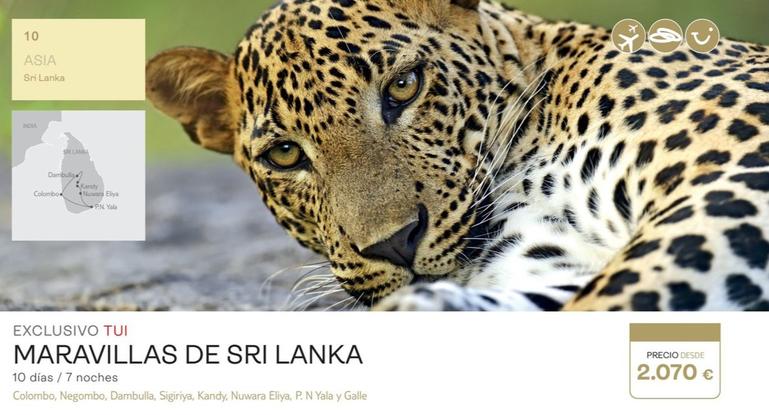 Oferta de Maravillas De Sri Lanka por 2070€ en Tui Travel PLC