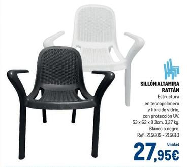 Oferta de Makro - Sillón Altamira Rattán por 27,95€ en Makro