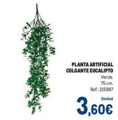 Oferta de Makro - Planta Artificial Colgante Eucalipto por 3,6€ en Makro