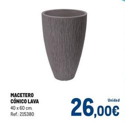 Oferta de Makro - Macetero Cónico Lava por 26€ en Makro