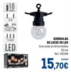 Oferta de Makro - Guirnalda De Luces 50 Led por 15,7€ en Makro