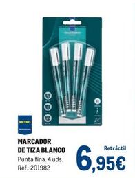 Oferta de Metro Professional - Marcador De Tiza Blanco por 6,95€ en Makro