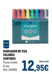 Oferta de Metro Professional - Marcador De Tiza Colores Surtidos por 12,95€ en Makro