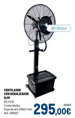 Oferta de Hjm - Ventilador Con Nebulizador por 295€ en Makro