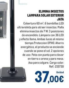 Oferta de Jata - Elimina Insectos Lampara Solar Exterior por 37€ en Makro