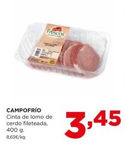 Oferta de Campofrío - Cinta De Lomo De Cerdo Fileteada por 3,45€ en Alimerka