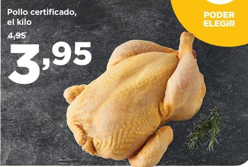 Oferta de Pollo Certificado por 3,95€ en Alimerka