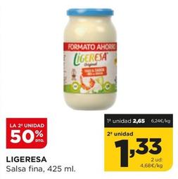 Oferta de Ligeresa - Salsa Fina por 2,65€ en Alimerka