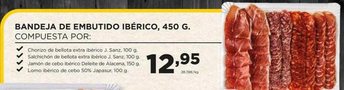 Oferta de Bandeja De Embutido Ibérico por 12,95€ en Alimerka