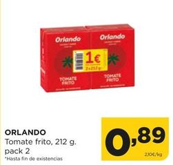 Oferta de Orlando - Tomate Frito por 0,89€ en Alimerka