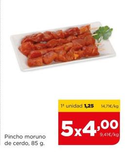 Oferta de Pincho Moruno E De Cerdo por 1,25€ en Alimerka