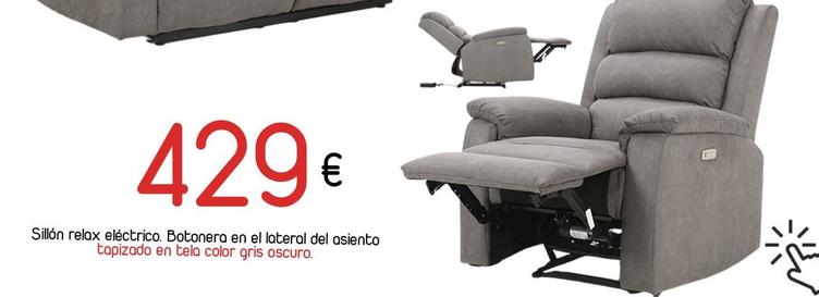 Oferta de Sillon Relax Electrico por 429€ en Muebles Hnos. García