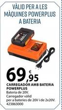 Oferta de Power Plus - Carregador Amb Bateria por 69,95€ en Fes Més