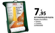 Oferta de Kit Protecció Fusta Rodet Microfibra + Vareta + Cubeta por 7,95€ en Fes Més