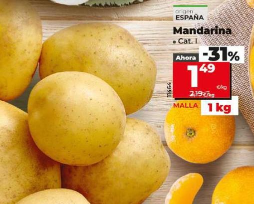 Oferta de Mandarina por 1,49€ en Dia