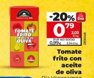 Oferta de Dia Vegecampo - Tomate Frito Con Aceite De Oliva por 0,79€ en Dia