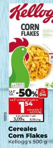 Oferta de Kellogg's - Cereales Corn Flakes por 3€ en Dia