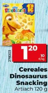 Oferta de Artiach - Cereales Dinosaurus Snacking por 1,2€ en Dia