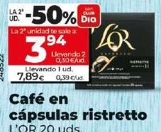 Oferta de L'Or - Café En Cápsulas ristretto por 7,89€ en Dia