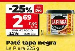 Oferta de La Piara - Paté Tapa Negra por 2,69€ en Dia