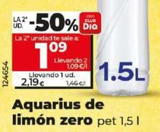 Oferta de Aquarius - De Limon Zero por 2,19€ en Dia