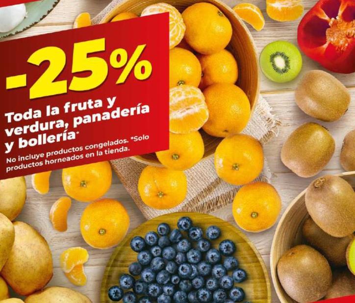 Oferta de Toda La Fruta Y Verdura , Panaderia Y Bolleria en Dia