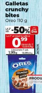 Oferta de Oreo - Galletas Crunchy Bites por 1,99€ en Dia