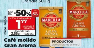 Oferta de Marcilla - Café Molido Gran Aroma Natural / Mezcla por 3,55€ en Dia