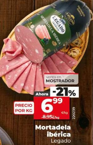 Oferta de Legado - Mortadela Iberica por 6,99€ en Dia
