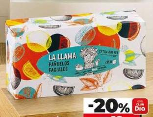 Oferta de Dia La Llama - Pañuelos Faciales por 1,19€ en Dia