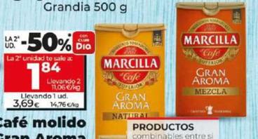 Oferta de Marcilla - Café Molido Gran Aroma Natural / Mezcla por 3,69€ en Dia