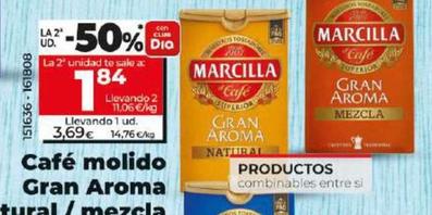 Oferta de Marcilla - Cafe Molido Gran Aroma Natural / Mezcla por 3,69€ en Dia